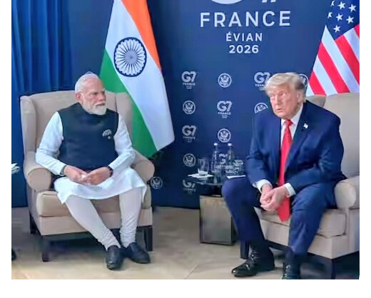 फ्रांस में मोदी-ट्रंप की द्विपक्षीय वार्ता, समुद्री सुरक्षा और पश्चिम एशिया के हालातों पर हुई चर्चा